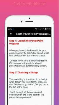 Learn Powerpoint Presentation Step By Step скриншот 3