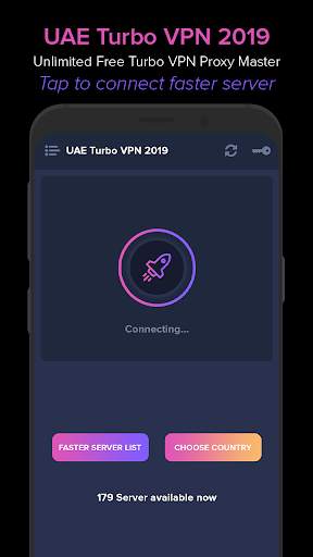 UAE VPN 2019 - Unlimited Free VPN Proxy Master screenshot 2