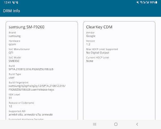 DRM Info screenshot 3