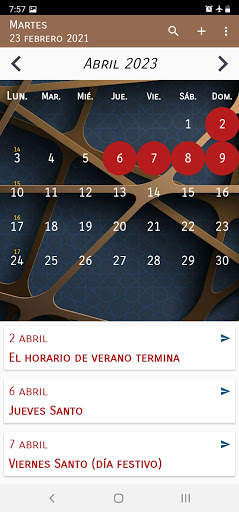 Calendario Chile скриншот 2