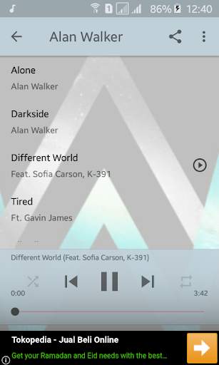 Alan Walker Offline screenshot 3