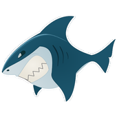 diver shark game icon