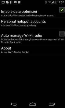 WeFi Pro for Cricket screenshot 1