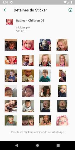 Stickers: Babies Children Cute screenshot 7