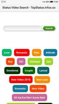 Status Video Search - 30 Sec Status Download screenshot 1
