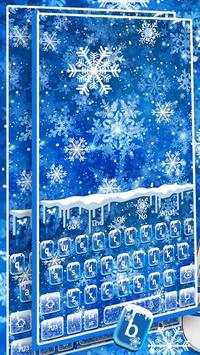 Snowflakes Keyboard Theme screenshot 1