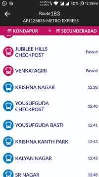 TSRTC - Travel Hyderabad Live City Bus Tracking screenshot 2