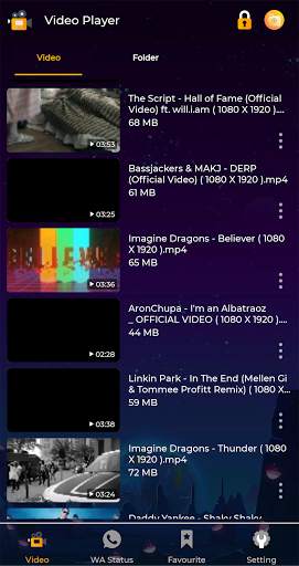 Video Player - Magic Media Player 2 تصوير الشاشة