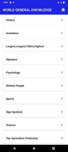 World General Knowledge 2022 screenshot 2