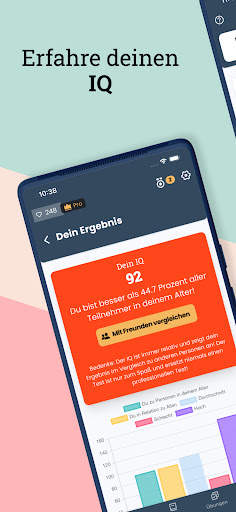 IQ Test Deutsch Gehirnjogging screenshot 2