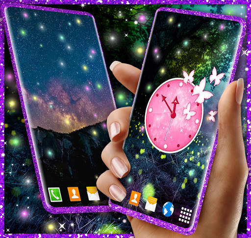 Firefly Live Wallpaper 🌟 Dark Night 4K Wallpapers screenshot 4