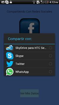 Compartir con redes sociales screenshot 2