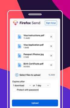 Firefox Send 2 تصوير الشاشة
