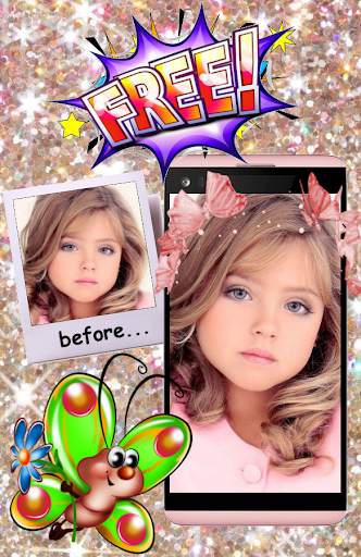 Butterfly Crown Photo Editor Filters Stickers screenshot 4