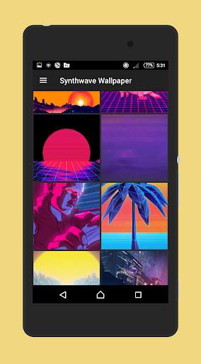 Synthwave Wallpaper HD - Vaporwave Outrun screenshot 3