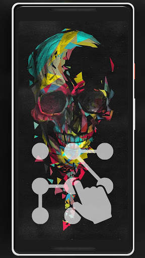 Skull Pattern Lock Screen 2 تصوير الشاشة