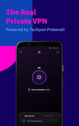 Tachyon VPN - Private Free Proxy screenshot 1