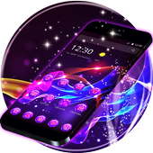 Purple Neon Launcher Theme for 2018 icon