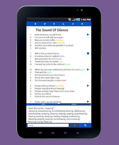 Lyric Notepad - Song Writing screenshot 8
