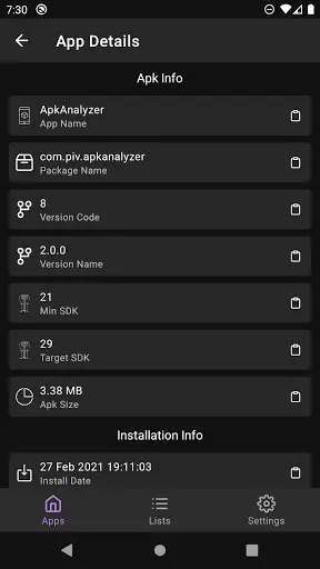Apk Analyzer 5 تصوير الشاشة