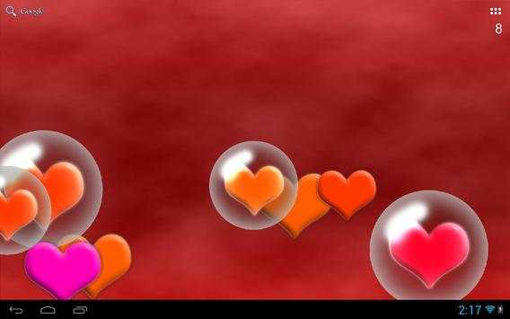 Hearts Bubble LWP Mini Game स्क्रीनशॉट 11
