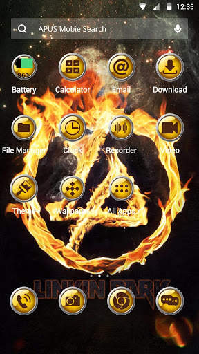 The Fire theme for APUS скриншот 2