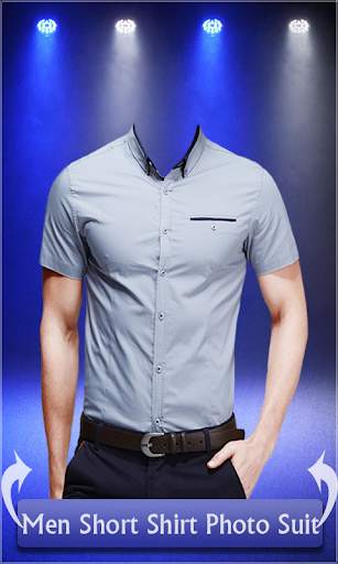 Men Short Shirt Photo Suit - man casual shirt screenshot 4
