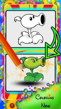Coloring Plants vs Zombies - Zombie Vegetable screenshot 3