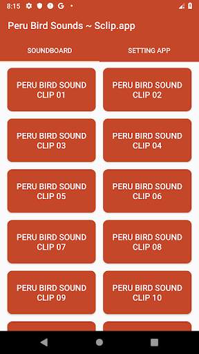 Peru Bird Sound Collections ~ Sclip.app screenshot 1