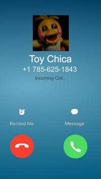 Call Prank Toy Chica from Fredy five night screenshot 2