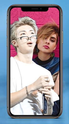 Selfie Photo with Rap Monster – BTS Wallpapers 1 تصوير الشاشة