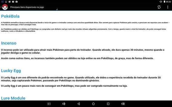 Guia Pokémon GO Brasil screenshot 3