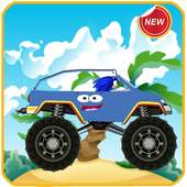 Super sonic racing car drive logo
