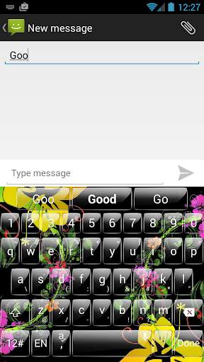 موضوع لوحة المفاتيح BkFlower 2 تصوير الشاشة