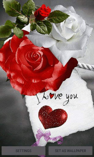 Red Heart Roses LWP screenshot 1