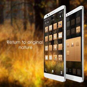 Wood grain them-ABC Launcher screenshot 4