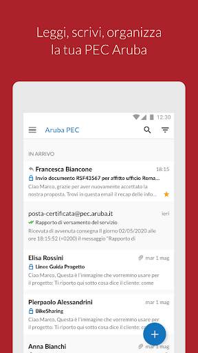 Aruba PEC screenshot 1
