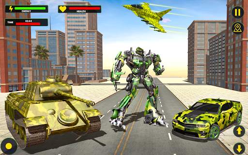 US Army Jet Robot Transforming Wars screenshot 1