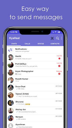 KyaHaal Indian Messenger | Indian Chat App screenshot 1
