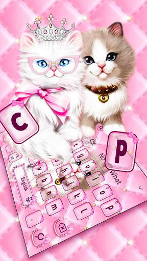 Cute Lovely Kitty Keyboard screenshot 2