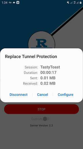 Replace Tunnel Protection Free Internet VPN Proxy screenshot 4