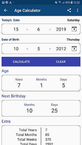 Age & Date Calculator screenshot 4