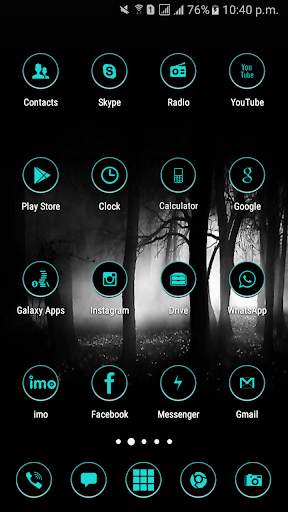Galaxy s8 Cool Black Theme screenshot 7