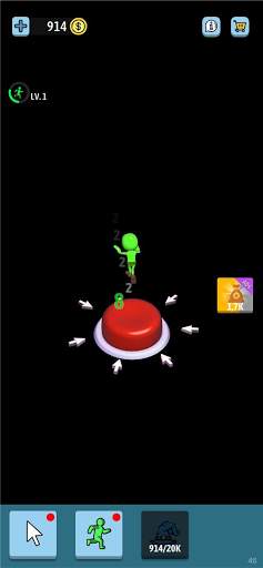 Green button: Idle tap tap screenshot 1