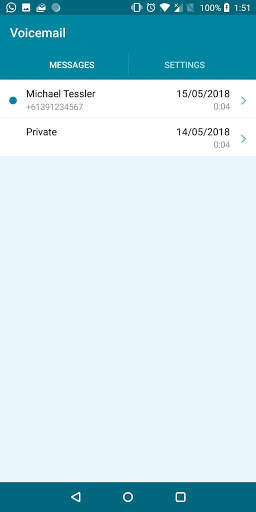 Voicemail for BroadWorks screenshot 1