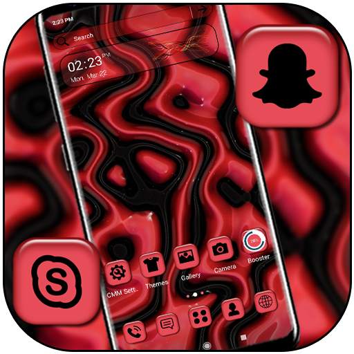Red Black Liquid Theme 1.0