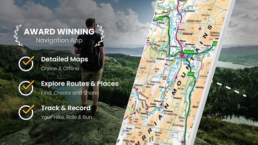 OutDoors GPS - Offline OS Maps screenshot 1