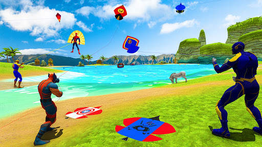 Superhero Kite Battle - Flying Master 3D screenshot 3