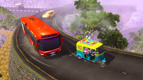 Uphill Tuk Tuk Rickshaw Driving screenshot 6