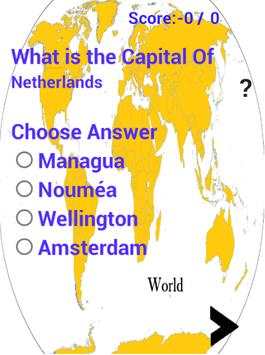 World Capitals Quiz screenshot 5